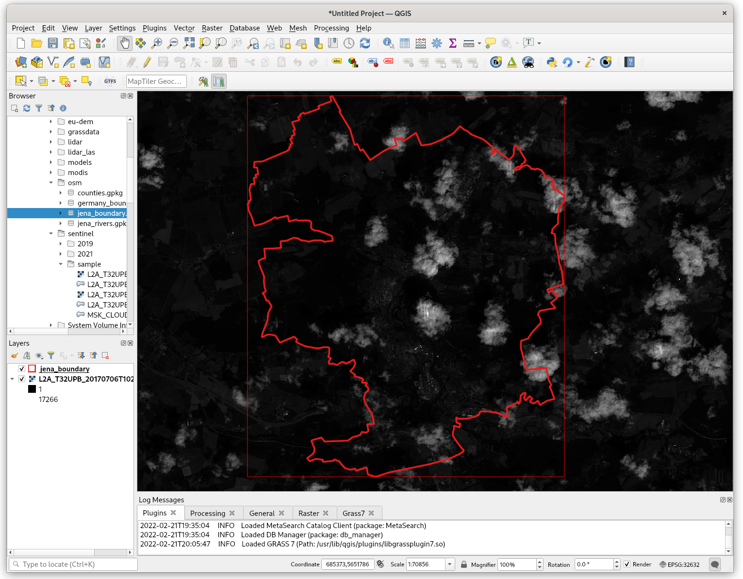 starting grass gis