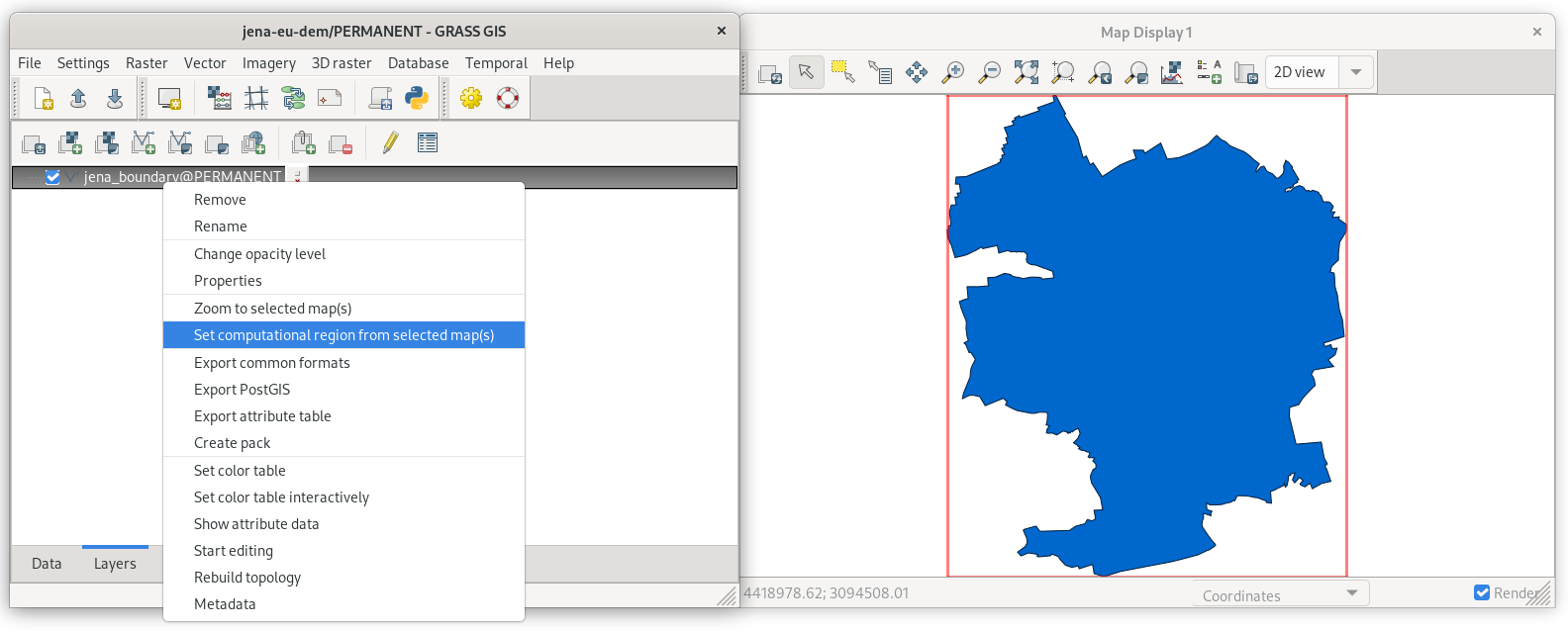 error importing vector file into grass gis